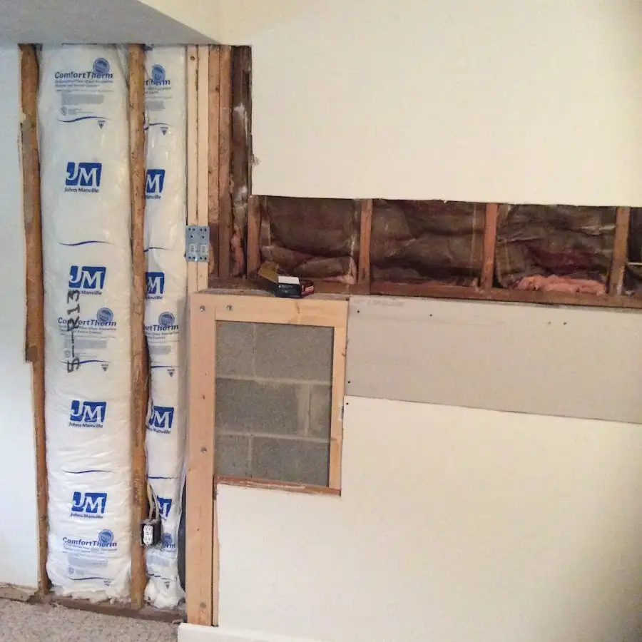 Wall insulation replacement during Contents Cleaning & Restoration in Casselberry